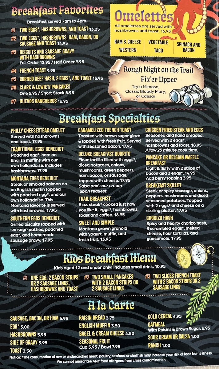 Clark & Lewie's Restaurant Menu - Image 3